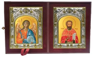 Складень Ангел Хранитель и Мирон (Ржепик) священномученик