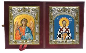 Складень Ангел Хранитель и Августин блаженный
