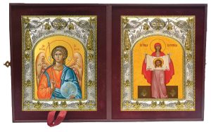 Складень Ангел Хранитель и Вероника праведная