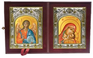 Складень Ангел Хранитель и Касперовская икона Божией Матери