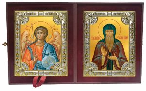 Складень Ангел Хранитель и Олег Брянский, благоверный князь