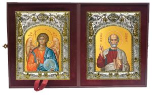 Складень Ангел Хранитель и Симон Кананит апостол