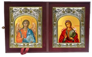 Складень Ангел Хранитель и Мирослава Константинопольская