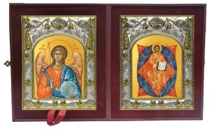 Складень Ангел Хранитель и Спас в Силах