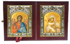 Складень Ангел Хранитель и Жировицкая икона Божией Матери