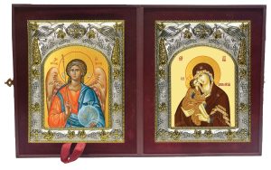 Складень Ангел Хранитель и Донская икона Божией Матери