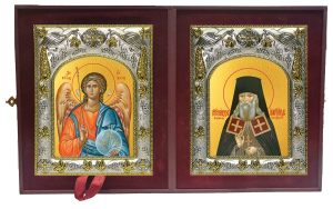 Складень Ангел Хранитель и Александр Санаксарский Преподобный
