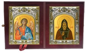 Складень Ангел Хранитель и Димитрий (Дмитрий) Прилуцкий преподобный