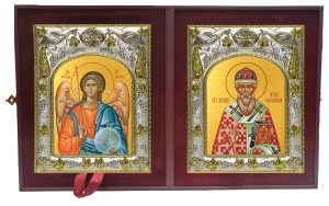 Складень Ангел Хранитель и Арсений Элассонский, Суздальский, святитель