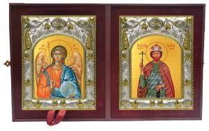 Складень Ангел Хранитель и Георгий (Юрий) Всеволодович Владимирский, благоверный князь