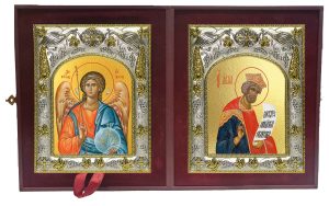 Складень Ангел Хранитель и Давид царь и пророк