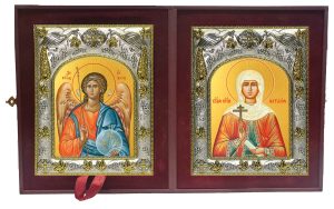 Складень Ангел Хранитель и Наталья, Наталия Никомидийская мученица