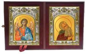 Складень Ангел Хранитель и Сергий (Сергей) Савваит