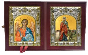 Складень Ангел Хранитель и Марина великомученица