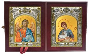 Складень Ангел Хранитель и Авель праотец