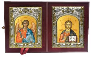 Складень Ангел Хранитель и Господь Вседержитель