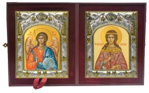 Складень Ангел Хранитель и Акилина Дева