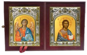 Складень Ангел Хранитель и Господь Вседержитель
