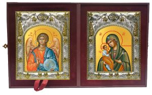 Складень Ангел Хранитель и Александрийская икона Божией Матери