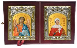 Складень Ангел Хранитель и Мария Магдалина равноапостольная, мироносица