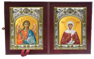 Складень Ангел Хранитель и Лидия мученица