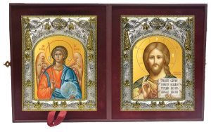Складень Ангел Хранитель и Господь Вседержитель