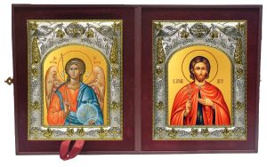 Складень Ангел Хранитель и Виктор Коринфский