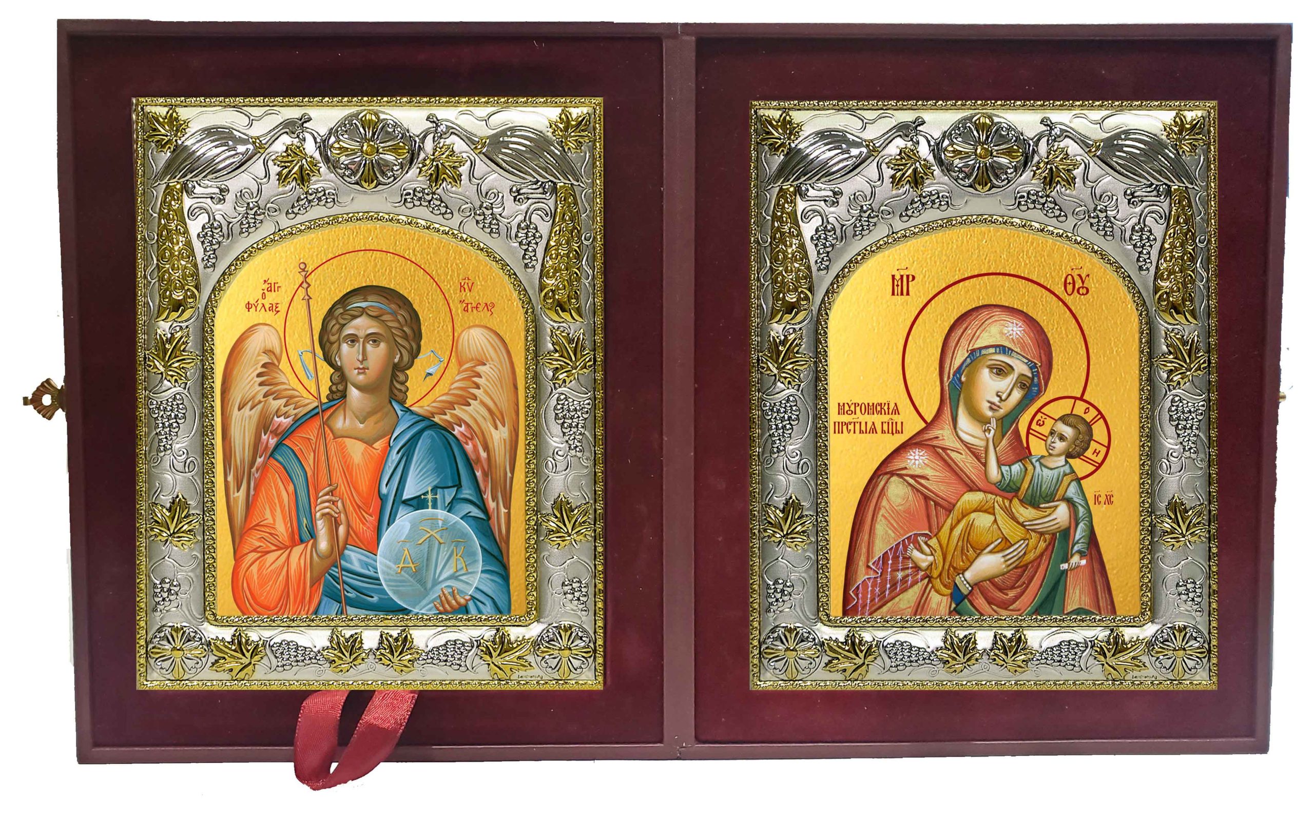 Складень Ангел Хранитель и Муромская икона Божией Матери