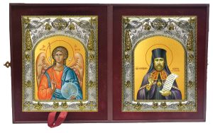 Складень Ангел Хранитель и Виктор Глазовский, Святой исповедник