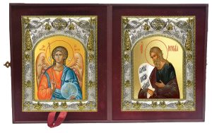 Складень Ангел Хранитель и Иеремия пророк