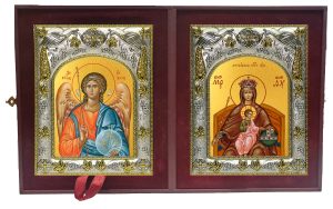 Складень Ангел Хранитель и Державная икона Божией Матери