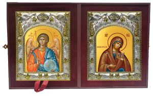 Складень Ангел Хранитель и Калужская икона Божией Матери