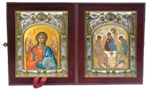Складень Ангел Хранитель и Святая Троица