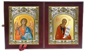 Складень Ангел Хранитель и Осия пророк