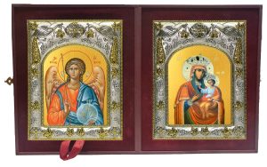 Складень Ангел Хранитель и Черниговская икона Божией Матери