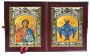 Складень Ангел Хранитель и Херувим Шестикрылый