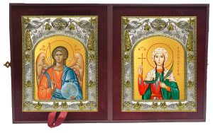 Складень Ангел Хранитель и Василисса Никомидийская, мученица