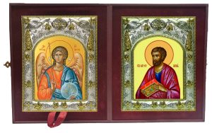 Складень Ангел Хранитель и Лука апостол