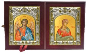 Складень Ангел Хранитель и Руфина Кесарийская