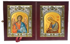 Складень Ангел Хранитель и Исаия пророк