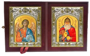 Складень Ангел Хранитель и Илья (Илия) Муромец преподобный