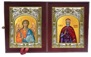 Складень Ангел Хранитель и Святослав Владимирский