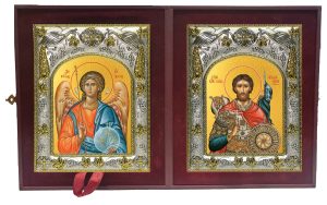 Складень Ангел Хранитель и Александр Невский, благоверный князь