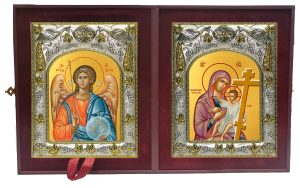 Складень Ангел Хранитель и Новоникитская икона Божией Матери