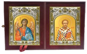 Складень Ангел Хранитель и Георгий Константинопольский