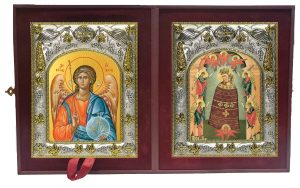 Складень Ангел Хранитель и Прибавление Ума, икона Божией Матери