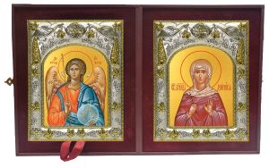 Складень Ангел Хранитель и Домника (Домнина) Аназаровская (Киликийская), мученица