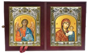 Складень Ангел Хранитель и Казанская икона Божией Матери