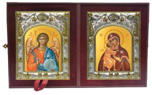 Складень Ангел Хранитель и Феодоровская(Федоровская) икона Божией Матери