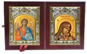 Складень Ангел Хранитель и Корсунская икона Божией Матери